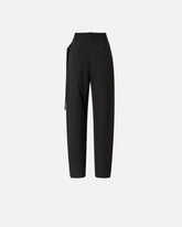 Pantaloni wide leg a portafoglio - Nero | Pinko