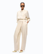 Pantalones cruzados de corte carrot - | Pinko