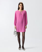 Short technical crepe dress - | Pinko