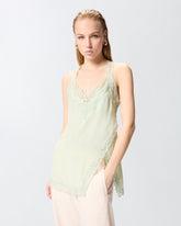 Lace lingerie top - Sage Green | Pinko