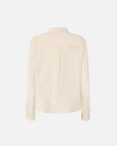 Sand-wash silk shirt - Creamy-White | Pinko