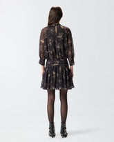 Short floral-print coupé fil dress - | Pinko
