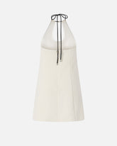 Mini dress with bejewelled detail - | Pinko