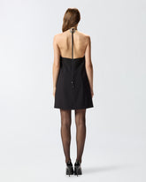 Mini dress with bejewelled detail - | Pinko