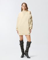 Pull tunique en molleton à boutons - | Pinko