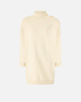 Pull tunique en molleton à boutons - | Pinko