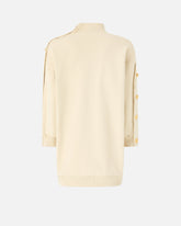 Pull tunique en molleton à boutons - | Pinko