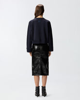 Sweatshirt with buttons - | Pinko