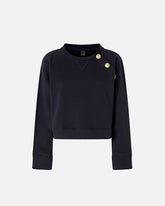 Sweatshirt with buttons - | Pinko