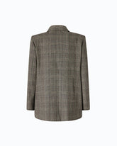 Double-breasted check jacket - | Pinko
