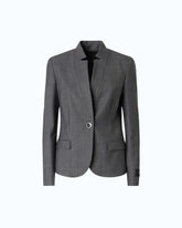 Tailored wool-blend jacket - | Pinko