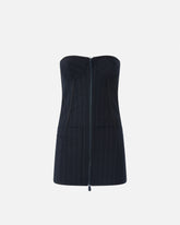 Top bustino in lana poly gessata - | Pinko