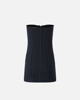 Pinstripe poly wool bustier top - | Pinko