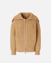 Abrigo cárdigan de canalé grande - | Pinko