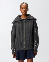 Cardicoat with rhinestones - | Pinko