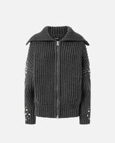 Cardicoat with rhinestones - | Pinko