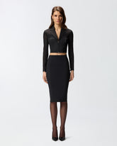 Giacca spencer con zip - | Pinko