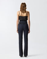 Bustier trousers in pinstriped poly wool - | Pinko