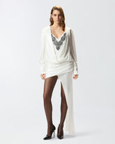 Vestido corto con cola - | Pinko