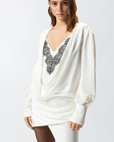 Vestido corto con cola - | Pinko