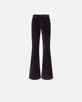 Pantaloni flare-fit in velluto a costine - | Pinko