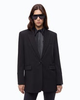 Oversized stretch blazer - Black | Pinko