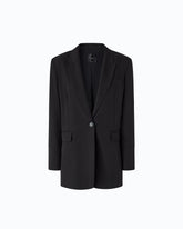 Oversized stretch blazer - Black | Pinko