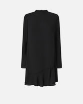 Abito corto morbido in crêpe tecnico - | Pinko