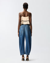 Balloon-fit jeans with zip - | Pinko