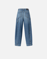Jeans balloon fit con zip - Azzurro | Pinko
