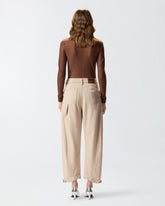 Old-effect leather balloon trousers - | Pinko