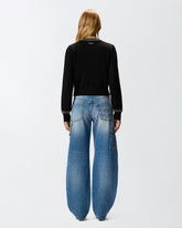 Cárdigan de cuello redondo con strass - | Pinko