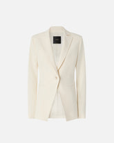 Single-breasted jacket with fitted waist - | Pinko
