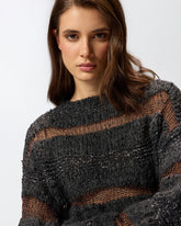 Maglione in jacquard bottonato - | Pinko