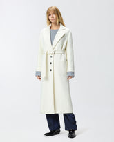 Cappotto monopetto con cintura - | Pinko