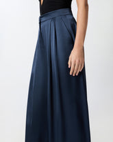 Long wide-leg trousers - | Pinko