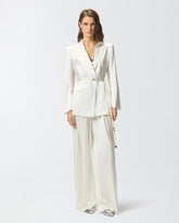 Long wide-leg trousers - | Pinko