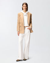 Felpa cropped con ricamo - | Pinko