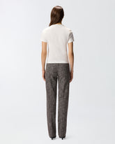 T-shirt à manches courtes et logo brodé - | Pinko