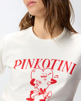 T-shirt with heart and Pinkotini print - | Pinko