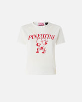 T-shirt with heart and Pinkotini print - | Pinko
