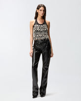 Top with rhinestones and jewel chain - | Pinko