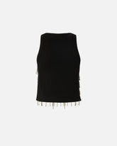 Top with rhinestones and jewel chain - | Pinko