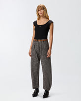Flannel balloon trousers - | Pinko