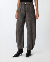 Pantaloni balloon in flanella - | Pinko