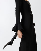 Abito aderente con volant - | Pinko