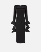 Abito aderente con volant - | Pinko