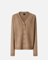 Cardigan en tissu bouclette à strass - | Pinko