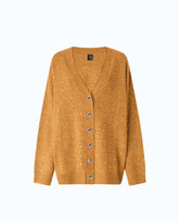 Cardigan in misto lana full strass - | Pinko