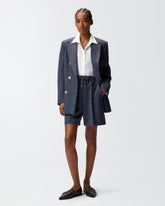 Pantaloncini shorts in lana armaturata - | Pinko